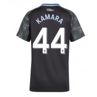Stroje piłkarskie Aston Villa Boubacar Kamara #44 Koszulka Wyjazdowej dla damskie 2025-26 Krótki Rękaw